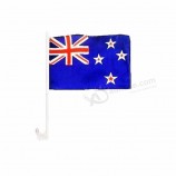 Het hete verkopen 12x18inch digitaal geprinte custom Nieuw-Zeeland autoraamvlaggen