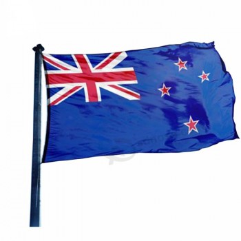 tamaño 3x5ft stock Bandera nacional de Nueva Zelanda / bandera de la bandera del país de Nueva Zelanda