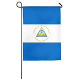 bandiera del Nicaragua del giardino di stampa di sublimazione con l'asta
