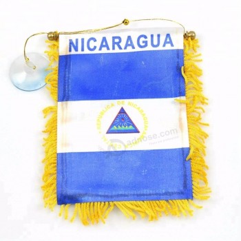 Carro de venda quente nacional da Nicarágua bandeira pendurada