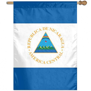 Bandiera della bandiera di iarda del paese di Nicaragua di festa nazionale