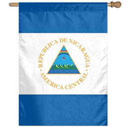 Nationaltag Nicaragua Land Hof Flagge Banner