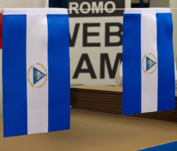 decoratieve mini polyester vlag van Nicaragua bunting banner