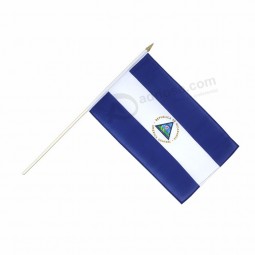 数码印刷聚酯国家尼加拉瓜手挥动国旗