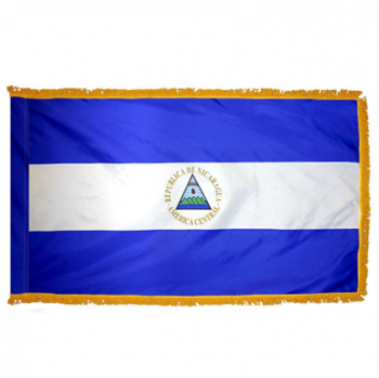 bandeira de alta qualidade da bandeira da flâmula da borla de nicarágua personalizada