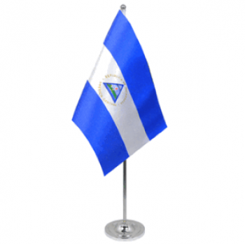 nicaragua national table flag nicaraguan country desk flag