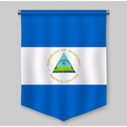 decotive nicaragua nationale wimpel vlag om op te hangen