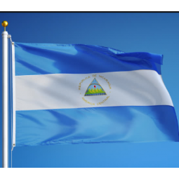 polyester print 3*5ft Nicaragua country flag manufacturer