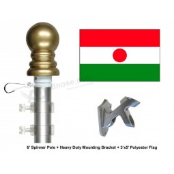 Niger Flag and Flagpole Set, Choose from Over 100 World and International 3'x5' Flags and Flagpoles