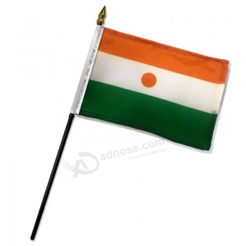 Qualitätsstandard Flaggen Ein Dutzend Niger Stick Flaggen, 4 x 6 