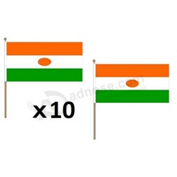 niger flagge 12 '' x 18 '' holzstab - niger flaggen 30 x 45 cm - banner 12x18 in mit stange