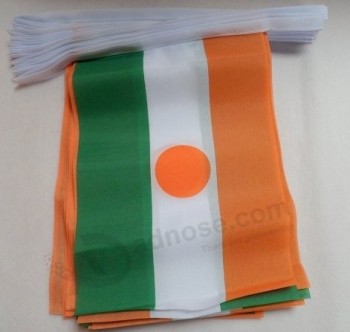 niger 6 meters bunting flag 20 flags 9'' x 6'' - nigerian string flags 15 x 21 cm