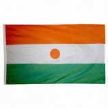 Wholesale 3*5FT Polyester Silk Print Hanging Niger national Flag all size Country Custom Flag