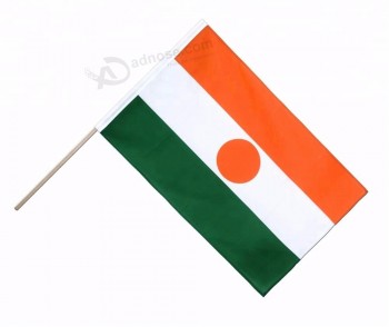 billige benutzerdefinierte Niger Hand wehende Flaggen
