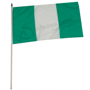 Nigeria national hand flag / Nigerian country stick flag