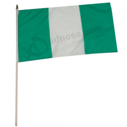 nigeria national hand flag / nigerian country stick flag