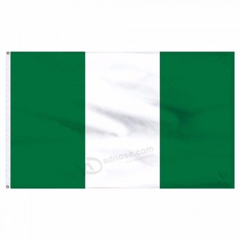 3x5ft nationale vlag van nigeria polyester land nigeria vlag
