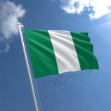 Fornitore di banner bandiera nigeria poliestere vendita calda