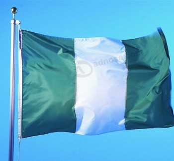 нигерийские национальные флаги полиэстер с латунными втулками 3 X 5 футов