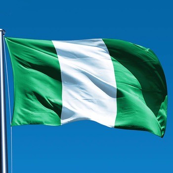 Venta caliente poliéster nigeria bandera nacional del país