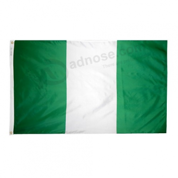 banderas nacionales de poliéster de alta calidad de nigeria