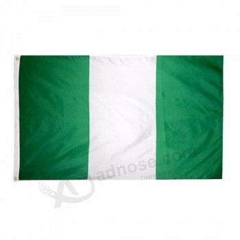 Wholesale country flag of nigeria, polyester nigeria national flag