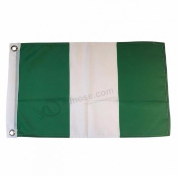 Impresión completa decoración bandera de nigeria celebración personalizada bandera de nigeria