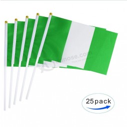 nigeria hand held kleine mini vlag nigeriaanse stok vlag