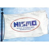 Nismo Flag Banner 3x5 футов Японский Nissan Motorsport Автогонки винтаж белый