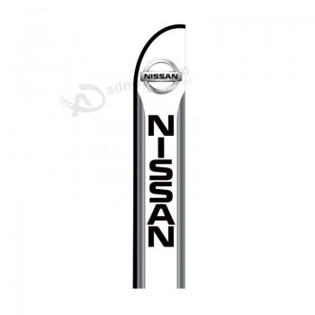 Alt nissan sign feather flag, 11.5 feet outdoor advertising display banner - Pre printed promotional business flag only