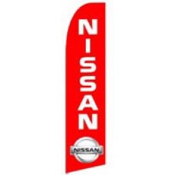 nissan swooper bandera de plumas mosca tejida poliéster casa decorativa