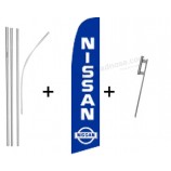 nissan super flag & pole Kit with high quality