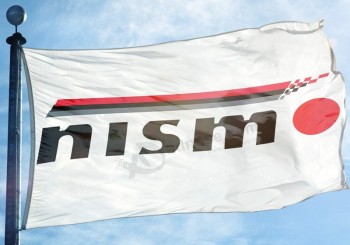 NISMO Flag Banner 3x5 ft Japanese Nissan Motorsport Car Racing White