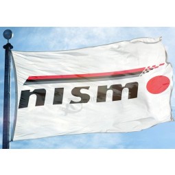 nismo flag banner 3x5 ft japonés nissan motorsport carreras de autos blanco