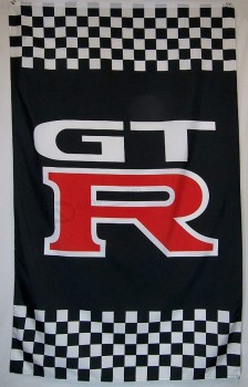 Bandeira automotiva de corrida GTR 5 'X 3' bandeira de carro exterior interior