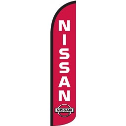 Nissan безветренный полный рукав флаг перо только