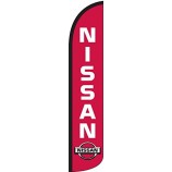 Nissan безветренный полный рукав флаг перо только
