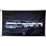 fansflag nissan GTR flag banner 3x5ft Manneshöhle