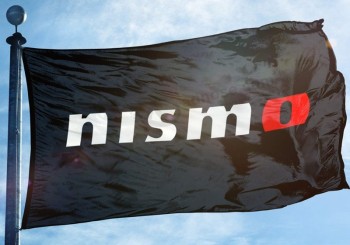 nismo bandera bandera 3x5 pies japonés nissan automovilismo carreras de coches negro