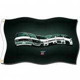 nissan GTR vlaggen 3x5ft 100% polyester, canvas kop met metalen doorvoertule