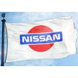 home king nissan flag banner 3x5ft 100% polyester,canvas head with metal grommet