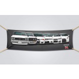 brand New GTR evolution flag banner nissan nismo R31 R32 R33 R34 R35 skyline (18x58 in)