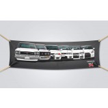 brandneue GTR Evolution Flagge Banner Nissan Nismo R31 R32 R33 R34 R35 Skyline (18x58 in)