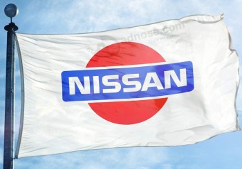 nissan flag banner 3x5 ft japanese nismo motorsport Automobilismo vintage branco