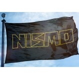 flag banner 3x5 ft japanese nissan motorsport Car racing black/gold