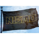 flag banner 3x5 ft japanischer nissan motorsport autorennen schwarz / gold