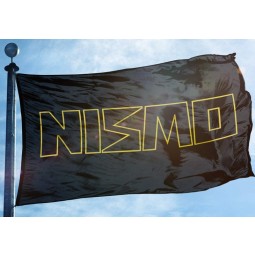 flag banner 3x5 ft japanischer nissan motorsport autorennen schwarz / gold