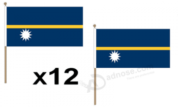 изготовленные на заказ высокомарочные флаги руки Науру