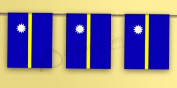 nauru flagge bunting - länder, geographie, anzeige, flagge