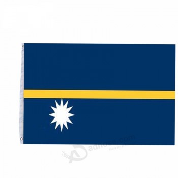 Gewohnheit die Flaggen der verschiedenen Länder und der Nauru-Staatsflagge